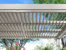 12x12 Elysium Attached Louvered Pergola Pergola Vita
