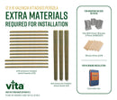 12x16 Valencia Attached Pergola Pergola Vita