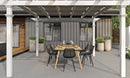 Classic pergola with canvas weave shade Vita Canada