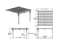 12x12 Freemont Attached Pergola Pergola Vita