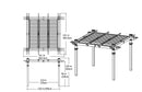10x10 Avalon Louvered Pergola Pergola Vita