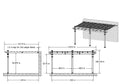 12x16 Valencia Attached Pergola Pergola Vita