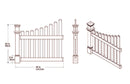 Fairfield Arbor with Gate and Wings Arbor Vita
