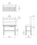 Mezza Potting Bench Decor Vita