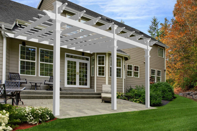 12x16 Valencia Attached Pergola Pergola Vita Canada 