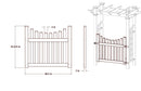 Fairfield Arbor with Gate Arbor Vita Canada 