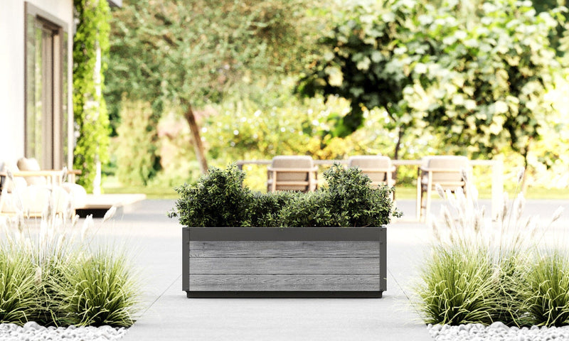 Delta Modern Planter Planter Vita Canada Slate Gray 45" 