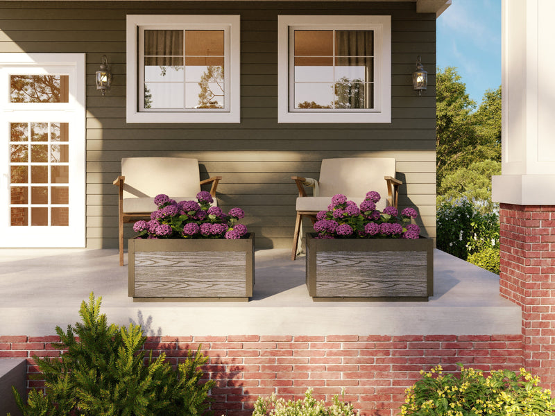 Delta 30" Modern Planter, 2 Pack Planter Vita Canada 