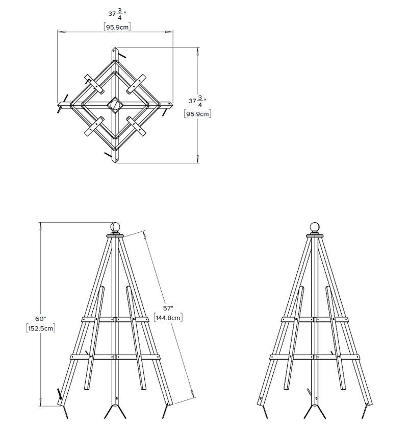Cedar Garden Obelisk Decor Vita Canada 