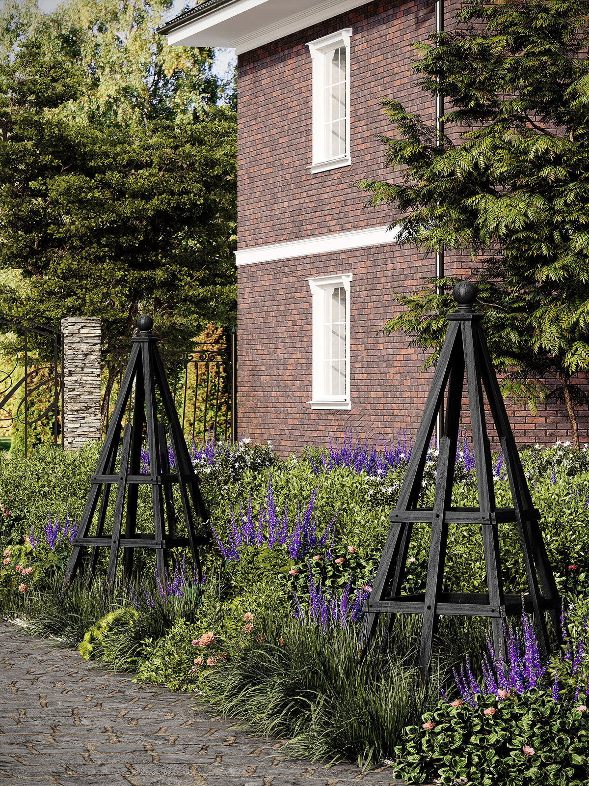 house plant obelisk Cedar Garden Obelisk