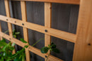 Rosewood Planter with Trellis Planter Vita 