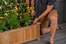 Rosewood Planter with Trellis Planter Vita 