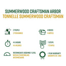 Summerwood Craftsman Arbor Arbor Vita 