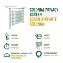 Colonial Privacy Screen Trellis Vita 