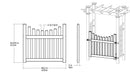 Cottage Picket Gate Accessory Vita 