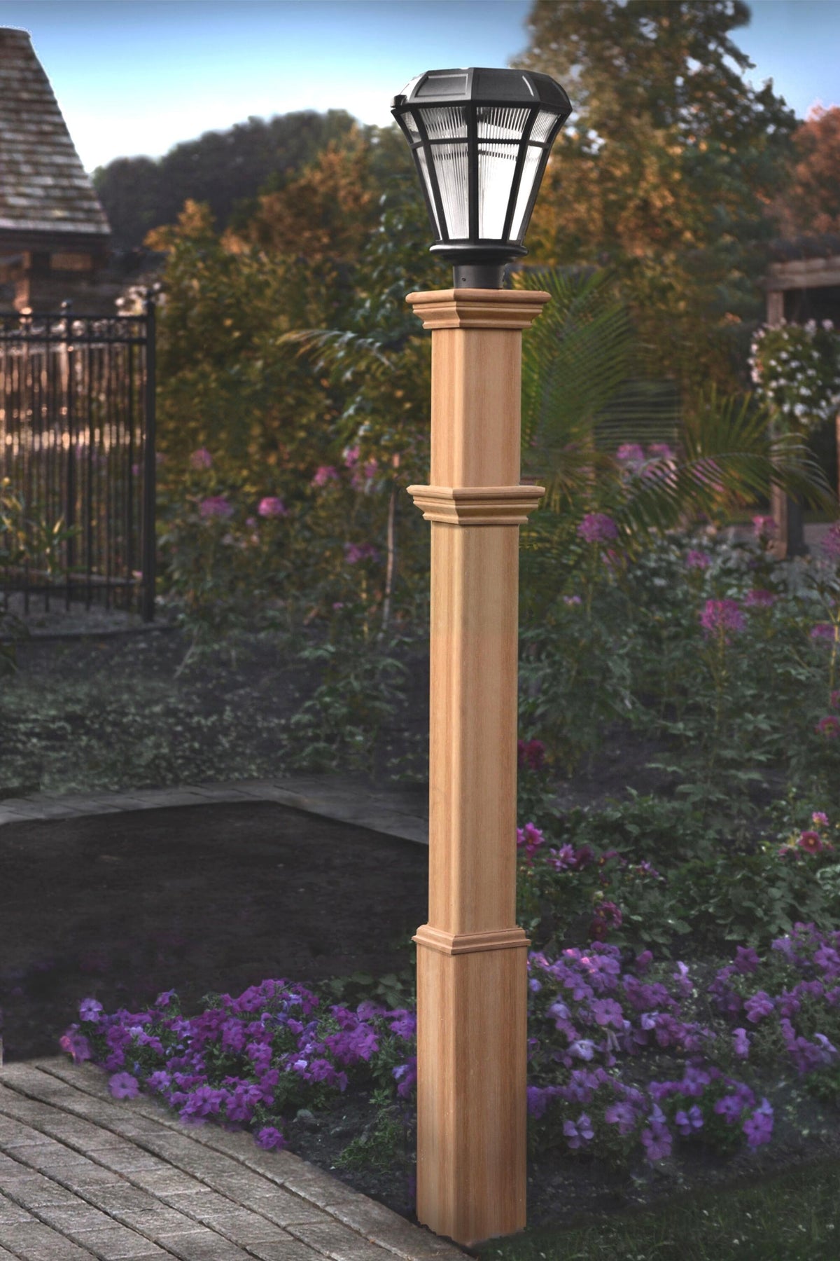 Composite light post top