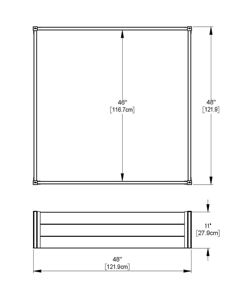 Urbana 4x4x11 Garden Bed, 2 Pack Garden Vita Canada 