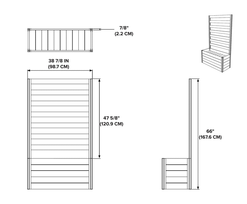 Urbana Parklette Trellis Small Accessory Vita 