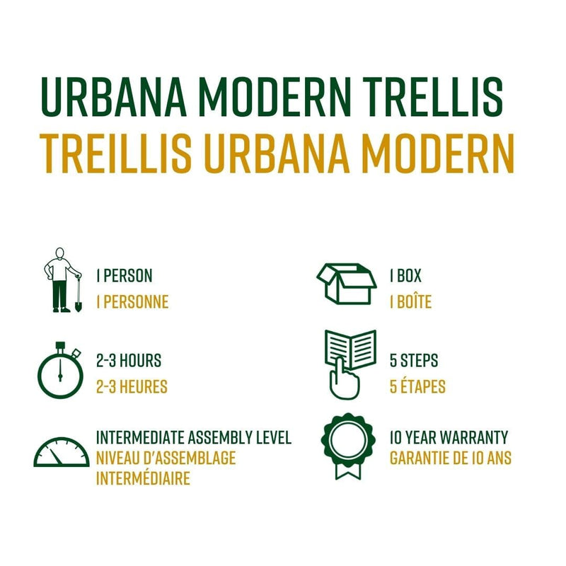 Urbana 60"x84" Modern Trellis Trellis Vita 