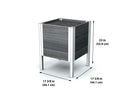 URBANA 17x17 Raised Planter Planter Vita 