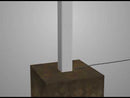 4X4 Lamp Post with Mount Kit